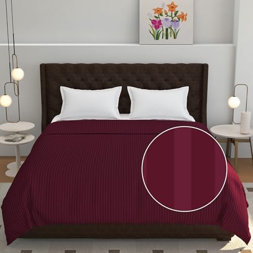 Fresh From Loom 180 Tc Microfiber Premium Duvet Cover Comforter Cover Blanket Cover for Single Size Bed, All Season Razzai Quilt Cover with Zipper (Wine, Size- 60x90 Inch) - Image 2