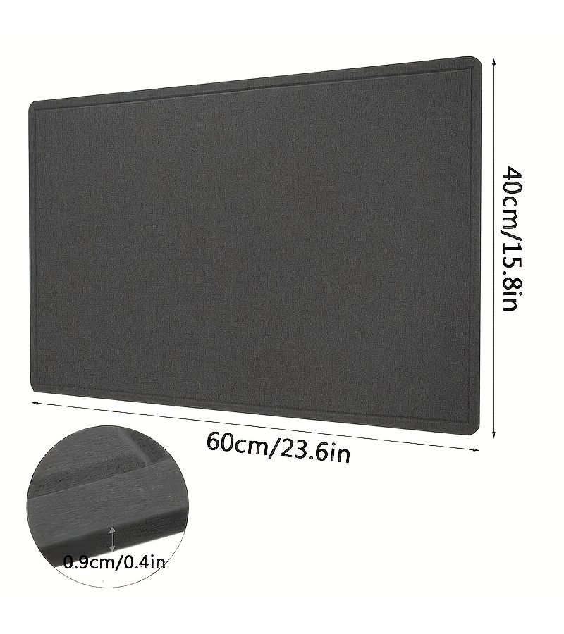 لوحة إعلانات سوداء من اللباد مقاس 15 × 23 بوصة مع دبابيس تثبيت. - Image 2