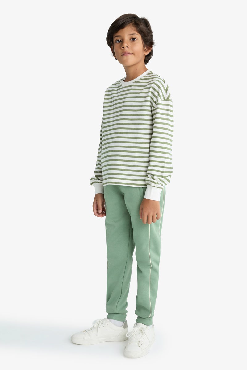 DeFacto Green Boy Boy Printed Elastic Waist Jogger Sweatpants Casual - Image 3