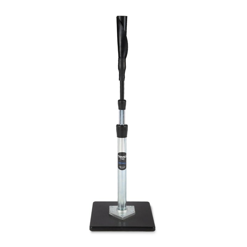 Tanner Tee The Original Professional - Style Baseball Tee Softball Adult Batting Tee with Durable Composite Base, Hand-rolled Flexible Rubber Ball Rest, Adjustable: 26" to 43", Durable Steel Stem - Image 1