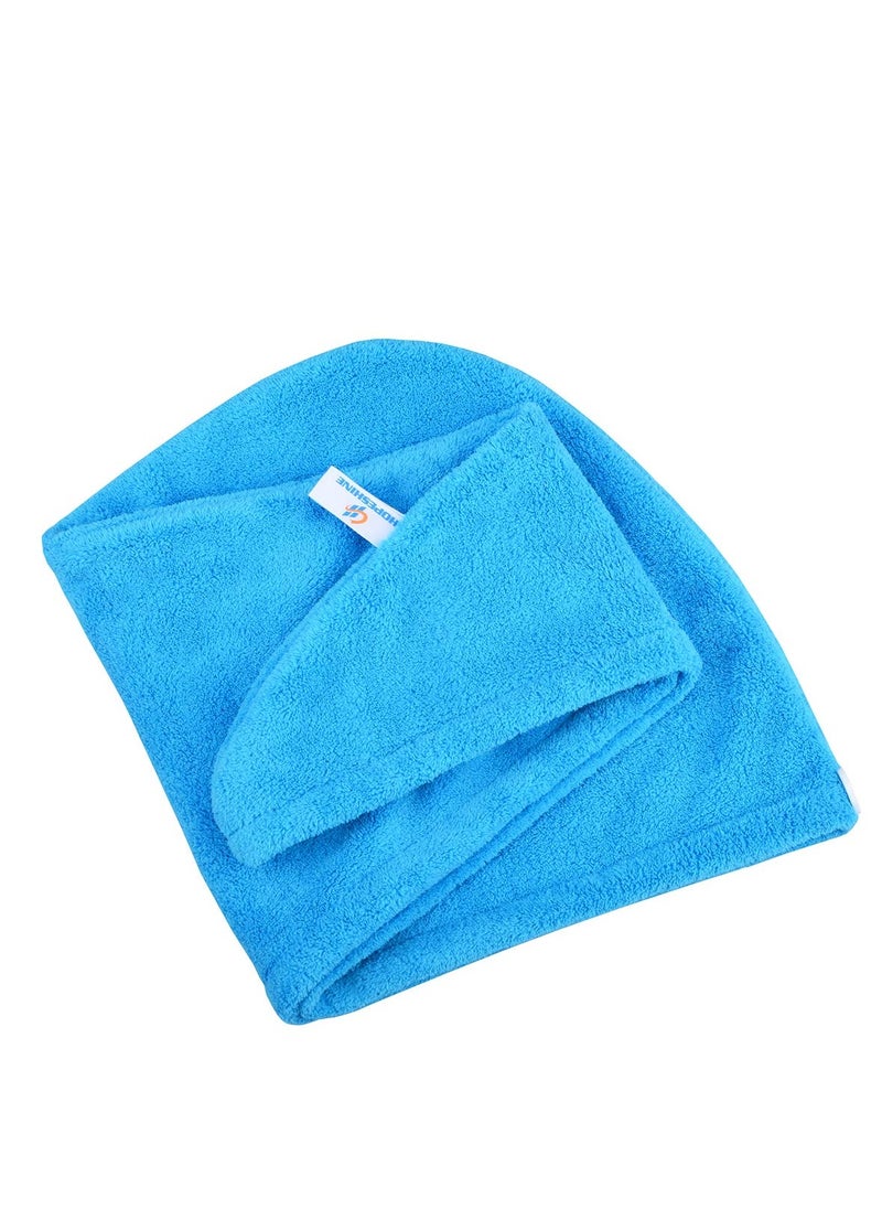 HOPESHINE - Hair Towel Twist Women's Soft Shower Towels for Hair Turban Wrap Drying Head Towels Great Gift for Women (Blue+Purple+Rose Red 3-Pack) - Image 1