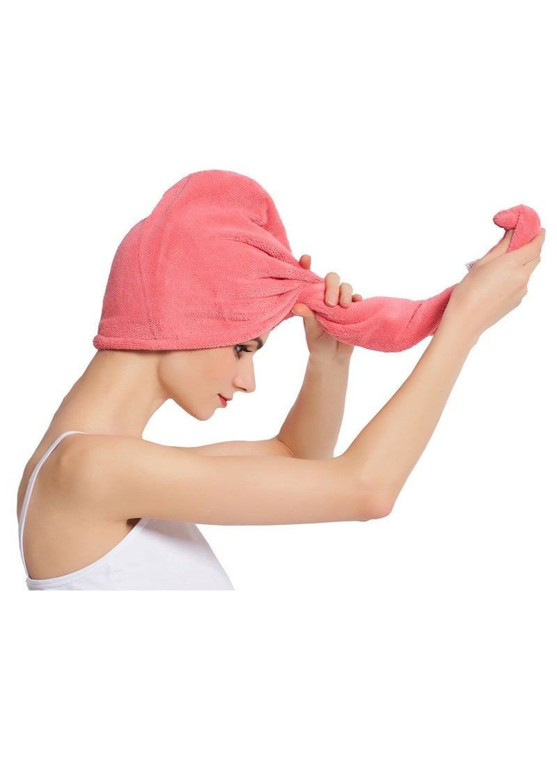 HOPESHINE - Hair Towel Twist Women's Soft Shower Towels for Hair Turban Wrap Drying Head Towels Great Gift for Women (Blue+Purple+Rose Red 3-Pack) - Image 1