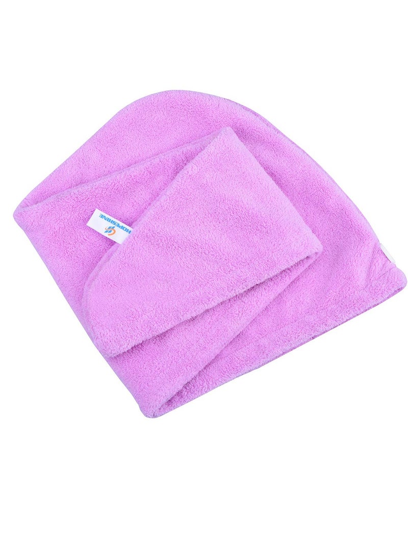 HOPESHINE - Hair Towel Twist Women's Soft Shower Towels for Hair Turban Wrap Drying Head Towels Great Gift for Women (Blue+Purple+Rose Red 3-Pack) - Image 1