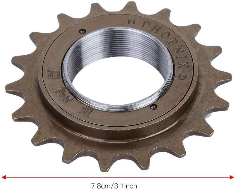 cheekyglo 1 Freewheel, 18 Teeth Bike Freewheel Sprocket Single Speed Freewheel Bicycle Replacement Accessory - Image 2