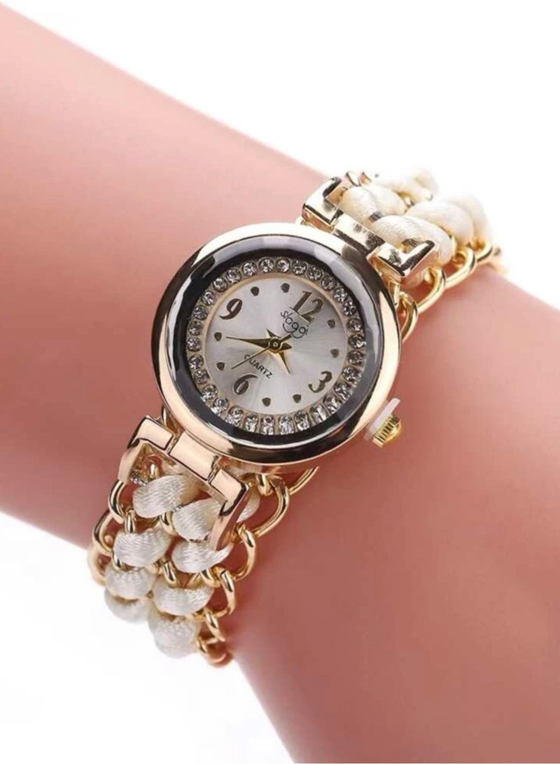 سلوجي ساعة نسائية أنيقة وعصرية بسوار قابل للتعديل - Image 2