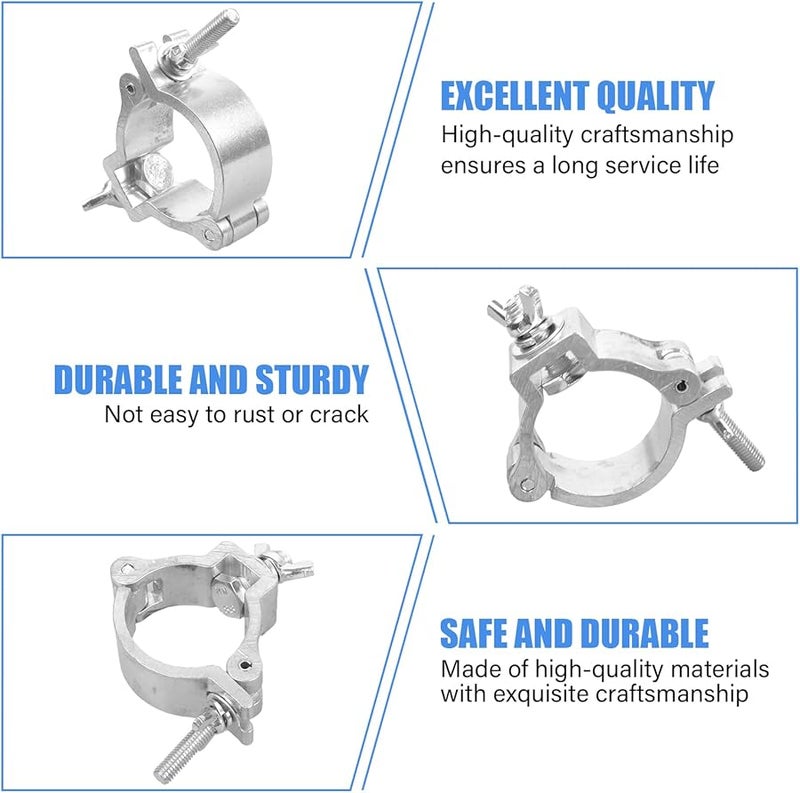 Black Stainless Steel Stage Light Hook Clamp For 48 52mm Tubes Indoor Outdoor Event - Image 5