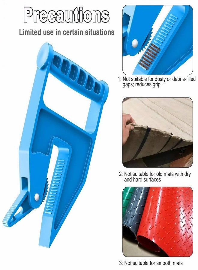 Heavy Duty Mat Mover Tool, Rubber Mat Grippers for Stall, Gym & Trailer Mats, Ergonomic Back-Saver Design, 2-Pack - Image 3