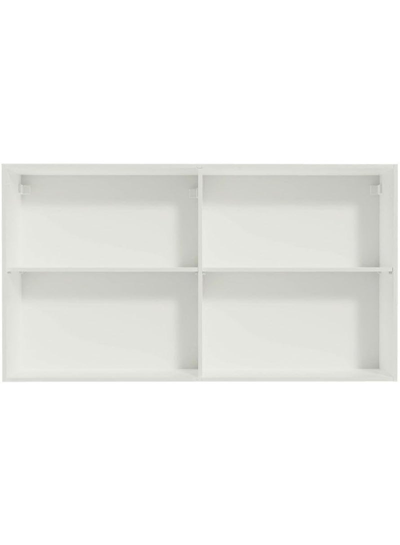 دولاب علوي خشبي ببابين للمطبخ من ماديسا لون أبيض - Image 3