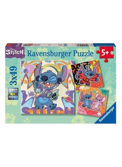 Ravensburger Ravensburger Disney Lilo & Stitch Stitch Premium 3 x 49 Jigsaw Puzzle (147 Pieces)  - Image 1