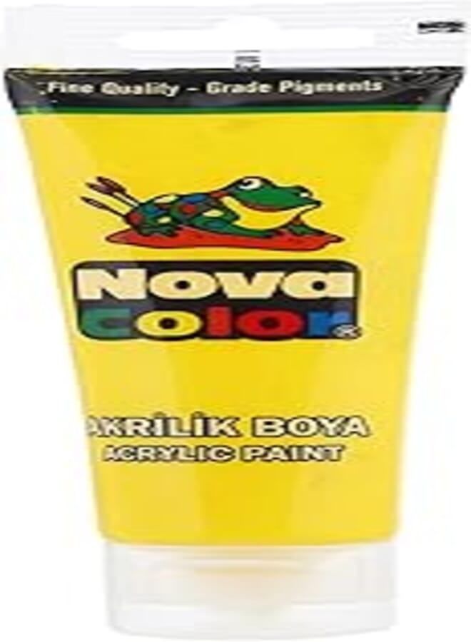 Nova color nc255 acrylic paint 75 gm. - yellow