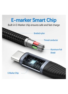 Digipace 2 Pack Type-C 5a Data Sync Fast Charging Cable Black  - Image 4