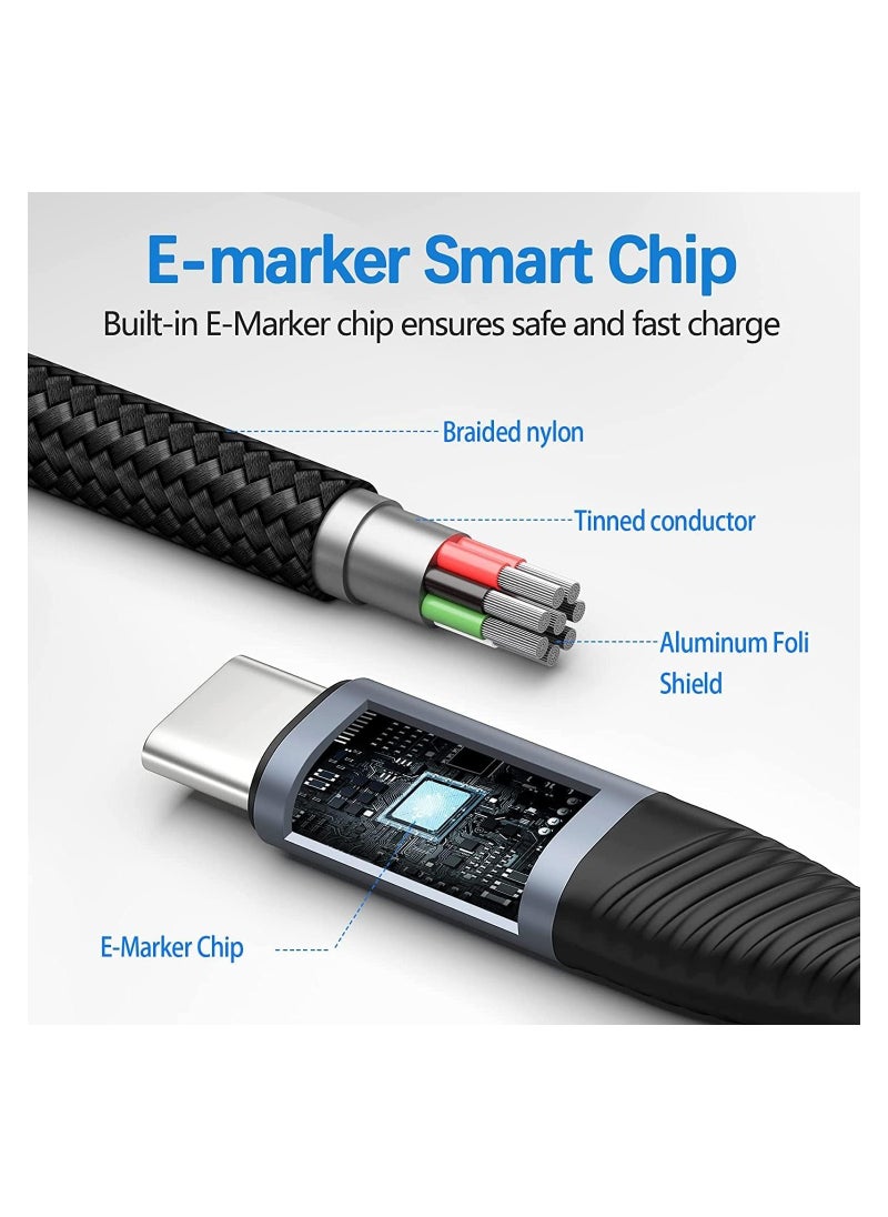 Digipace 2 Pack Type-C 5a Data Sync Fast Charging Cable Black  - Image 4