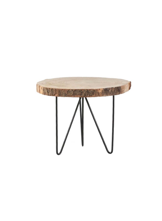 Suncoast Pia Outdoor Round Side Table-Brown  - Image 1