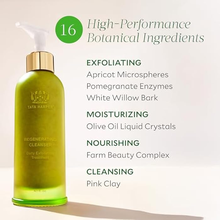 Tata Harper Regenerating Cleanser, Daily Exfoliating Cleanser, Daily Face Wash, Natural Skincare - Image 3