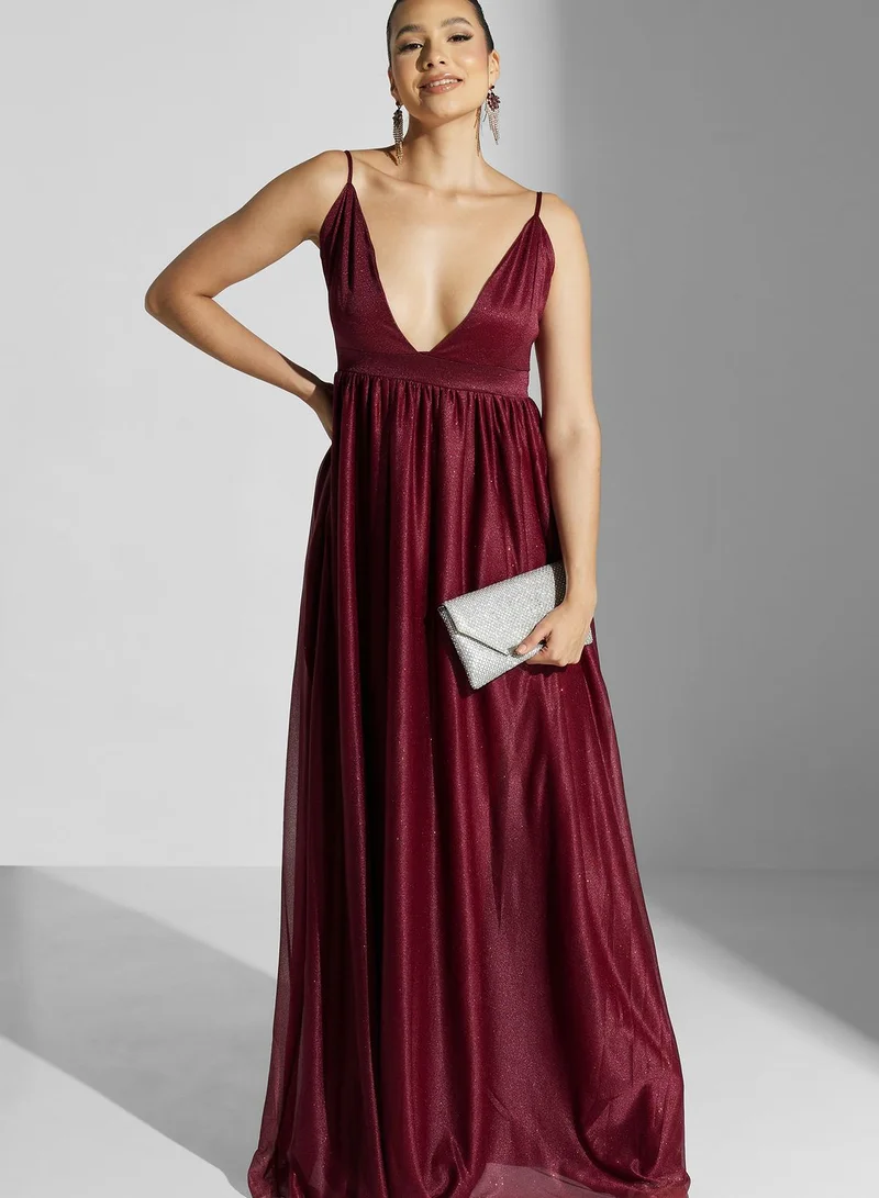 Ella Limited Edition Sparkle V-Neck Dress