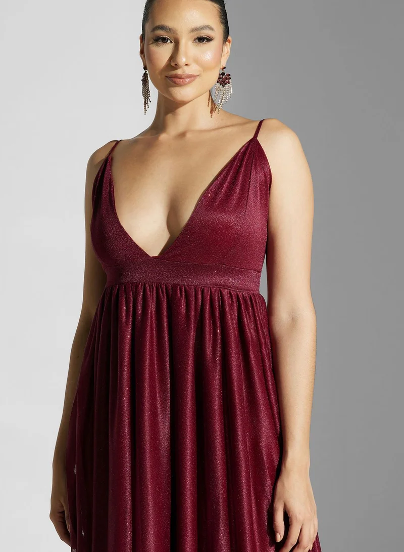 Ella Limited Edition Sparkle V-Neck Dress