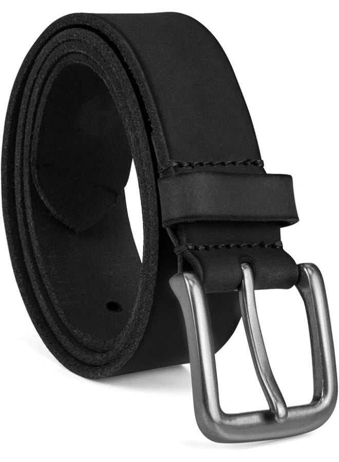 Timberland Men's 35mm Classic Buckle Jean Leather Belts, Black, 46 - Image 2