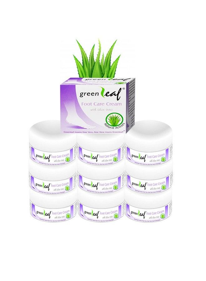 Green Leaf Foot Care Cream For Dry Chapped & Cracked Skin 25G Pack Of 9 - Image 1