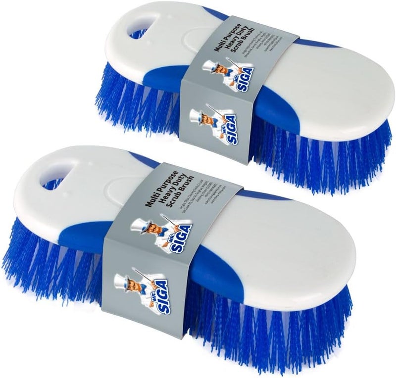 Mr Siga MR.SIGA Multi Purpose Heavy Duty Scrub Brush - Pack of 2 - Image 1
