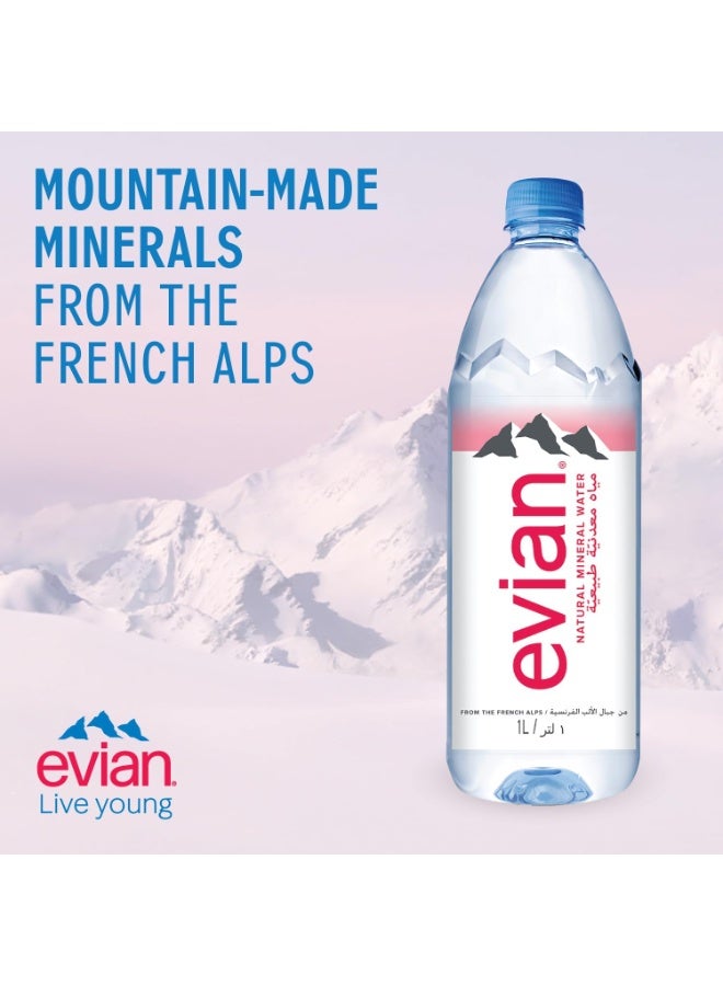 Evian Natural Mineral Water 330ml Pack of 24 - Image 3