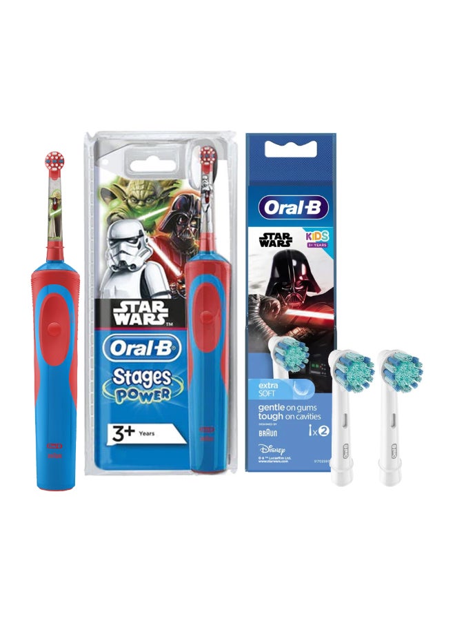 Oral-B Vitality D12 Rechargeable Kidstooth Brush Star Wars + Eb 10 2K Kids Brush Head - Image 1