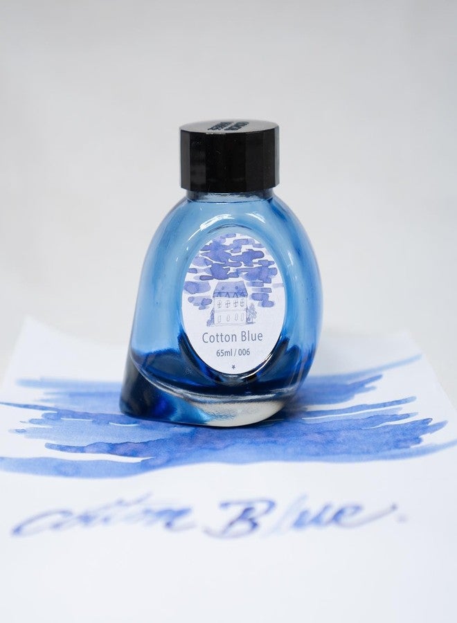 Colorverse Project Series Cotton Blue Fountain Pen Ink, 65ml Classic Bottle, Dye Based, Nontoxic, Suitable for All Fountain Pen for Everyday Writing in Office, Classrooms (NO.97) - Image 5