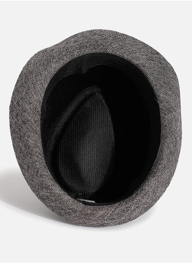 صوص هاوت Black Textured Fedora Hat
