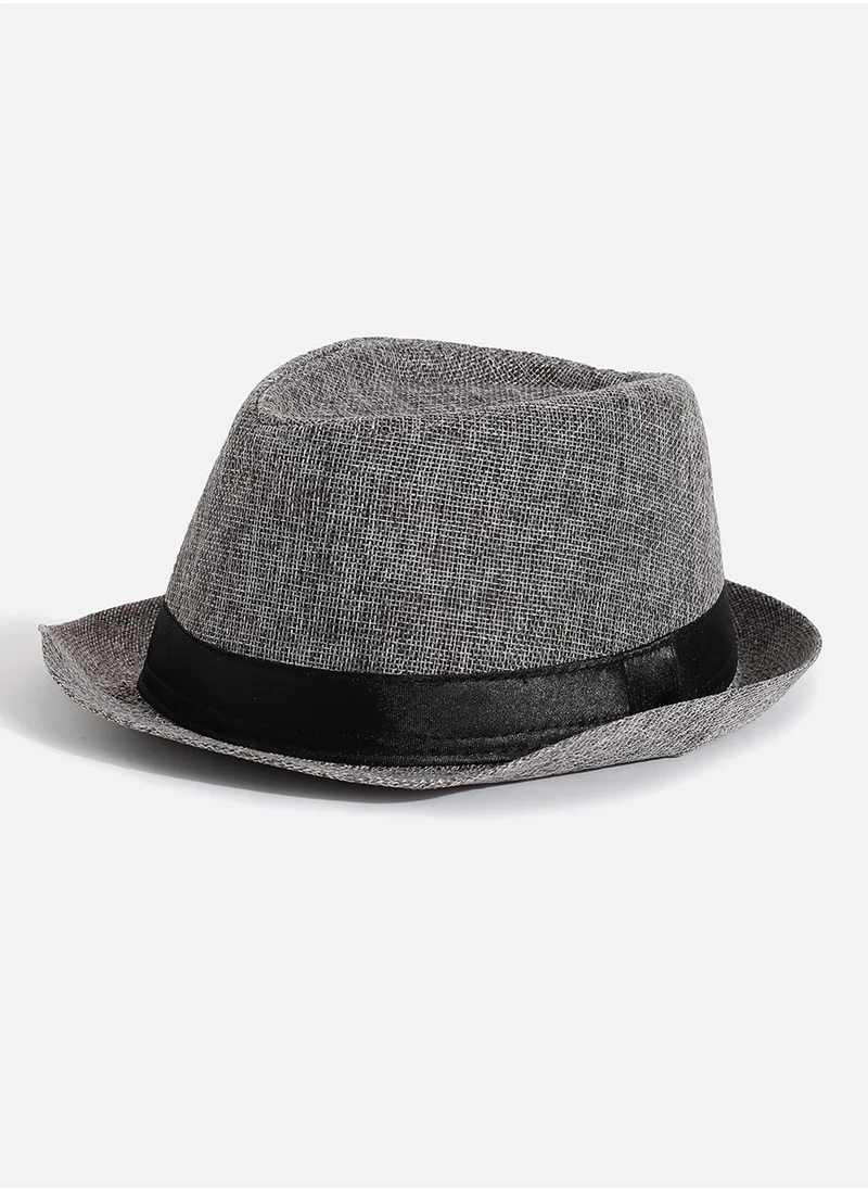 صوص هاوت Black Textured Fedora Hat