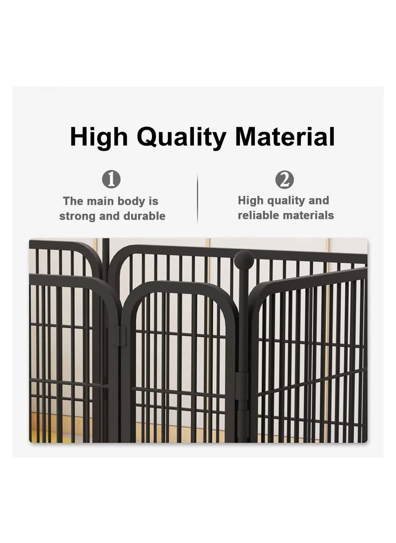 Cool Baby - COOLBABY Dog Playpen Foldable 6 Panels Dog Pen 24" Height Pet Enclosure Dog Fence Outdoor with Lockable Door - Image 1