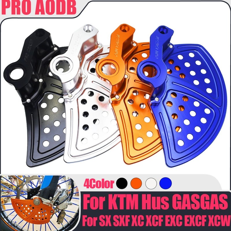 CNC Universal Front Brake Rotor Guard For Off Road Motorcycles Blue By Color - Image 2