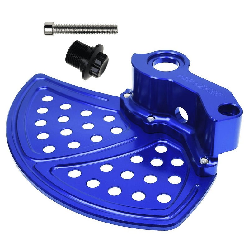 CNC Universal Front Brake Rotor Guard For Off Road Motorcycles Blue By Color - Image 4