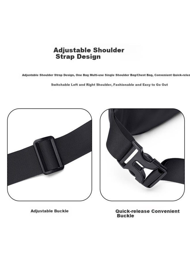 Golf Chest Bag Men's Crossbody Bag Uni Shoulder Bag Small Backpack For Phone Ipad Waist Bag Cycling Sports Casual Chest Bag - Image 4