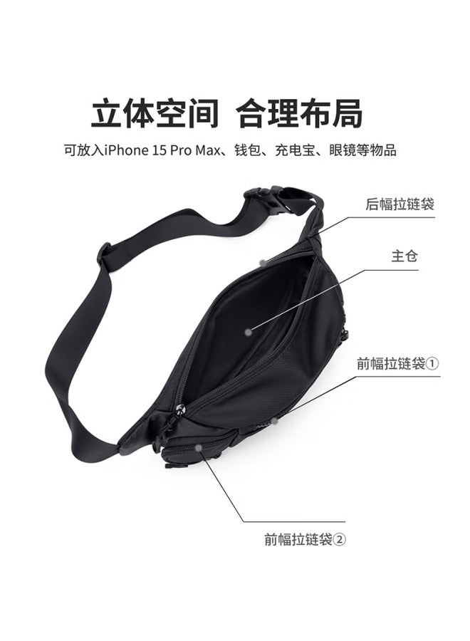 Golf Chest Bag Men's Crossbody Bag Uni Shoulder Bag Small Backpack For Phone Ipad Waist Bag Cycling Sports Casual Chest Bag - Image 3