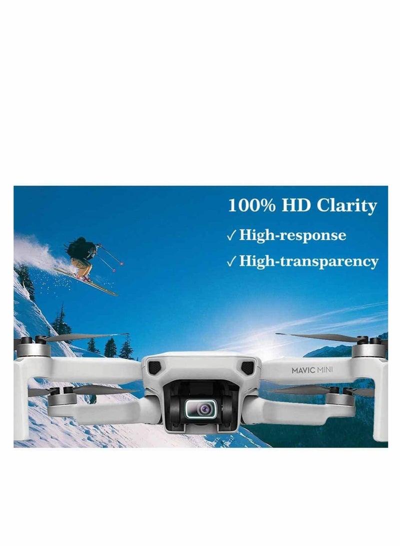Captaintech Lens Screen Protector for DJI Mavic Mini 2 / DJI Mini - Drone, 0.3mm 9H Hardness Tempered Glass Lens Saver Accessory Anti-Scrach, 6 Pack - Image 4