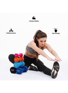 KETTLER Neoprene Dumbbells of 8Kg (17.6LB) Includes 2 Dumbbells of 4Kg (8.8LB) | Material : Iron with NeopreneCoat | Exercise and Fitness Weights at Home/Gym | Unisex  - Image 4