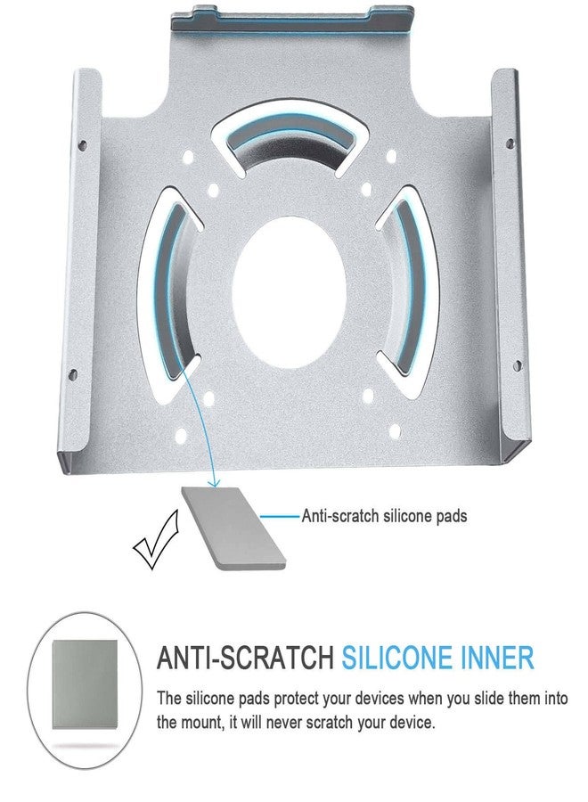 IFCASE Mac Mini Monitor Vesa Mount, Aluminum Material Behind Monitor, Monitor Arm VESA Mount Holder for Mac Mini 2010 to 2023 M2 Pro (Silver) - Image 4
