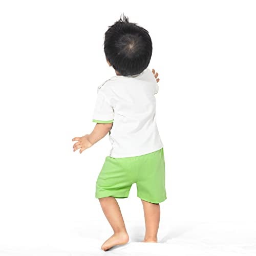 ARIEL Baby Boys & Baby girls Cotton Printed Round Neck Half Sleeve T-shirt & Short Trendy Summer Clothing Sets(AR-BHALFSS-36-Crowd-mouse_Multicolor_3 Months - 6 Months) - Image 4