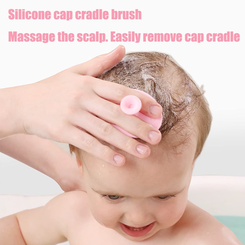 MR LION Baby Hair Brush, Cradle Cap Brush, Baby Hair Comb, Baby Hair Brush and Comb Set for Newborns & Toddlers, Baby Brush Soft Bristles, Ideal for Cradle Cap, Perfect Baby Registry Gift (Pink) - Image 4