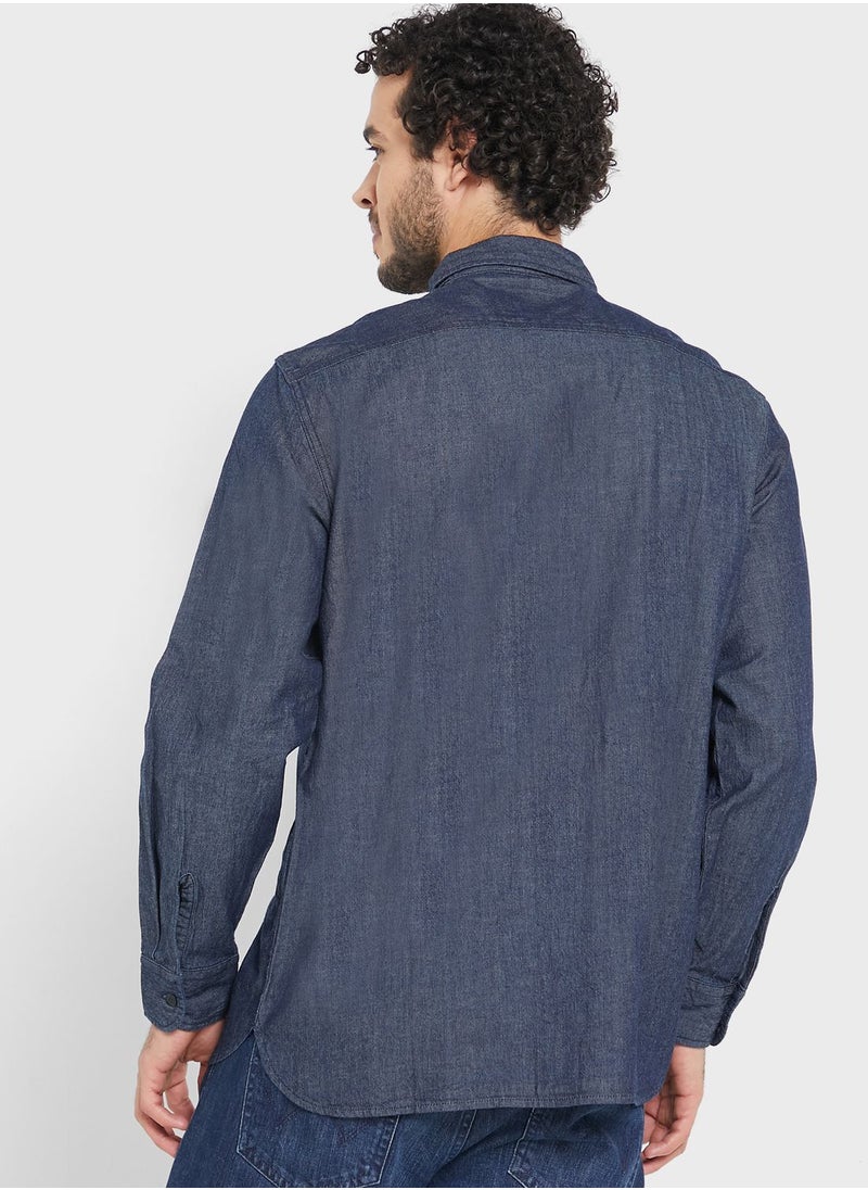 Levi's - Dark Wash Regular Fit Shirt - Image 1