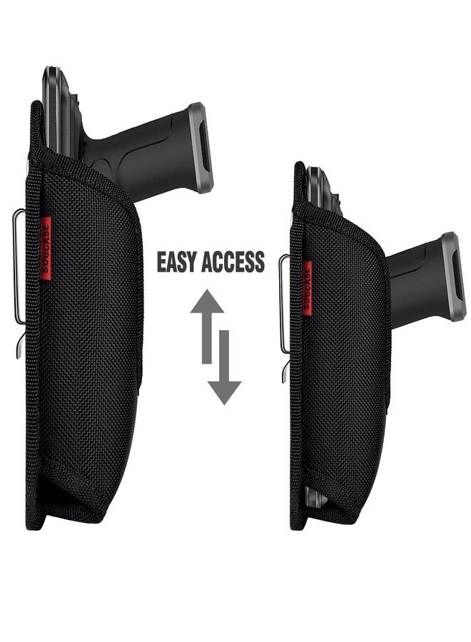 SOGCASE Scanner Holster Handle Series - Thick Quality, Large, Heavy Duty, Sturdy Metal Belt Clip, Durable, Pocket-Friendly, Compatible with Zebra Barcode, Black - Image 5