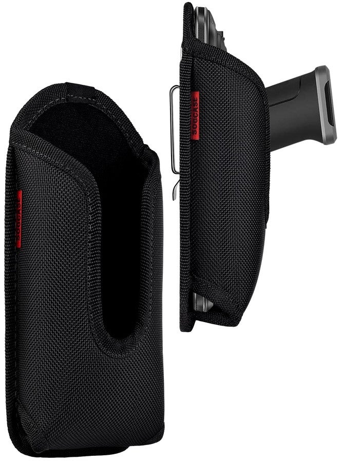 SOGCASE Scanner Holster Handle Series - Thick Quality, Large, Heavy Duty, Sturdy Metal Belt Clip, Durable, Pocket-Friendly, Compatible with Zebra Barcode, Black - Image 1