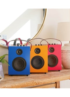 Steepletone Redefy Luxury Wireless Speaker Premium Sound Bluetooth Wireless Connectivity Removable Front Cover Vibrant Colors Sturdy Feel with High Fidelity Speaker Sound Portable Aesthetic Home Decor (Blue)  - Image 5