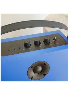 Steepletone Redefy Luxury Wireless Speaker Premium Sound Bluetooth Wireless Connectivity Removable Front Cover Vibrant Colors Sturdy Feel with High Fidelity Speaker Sound Portable Aesthetic Home Decor (Blue)  - Image 3