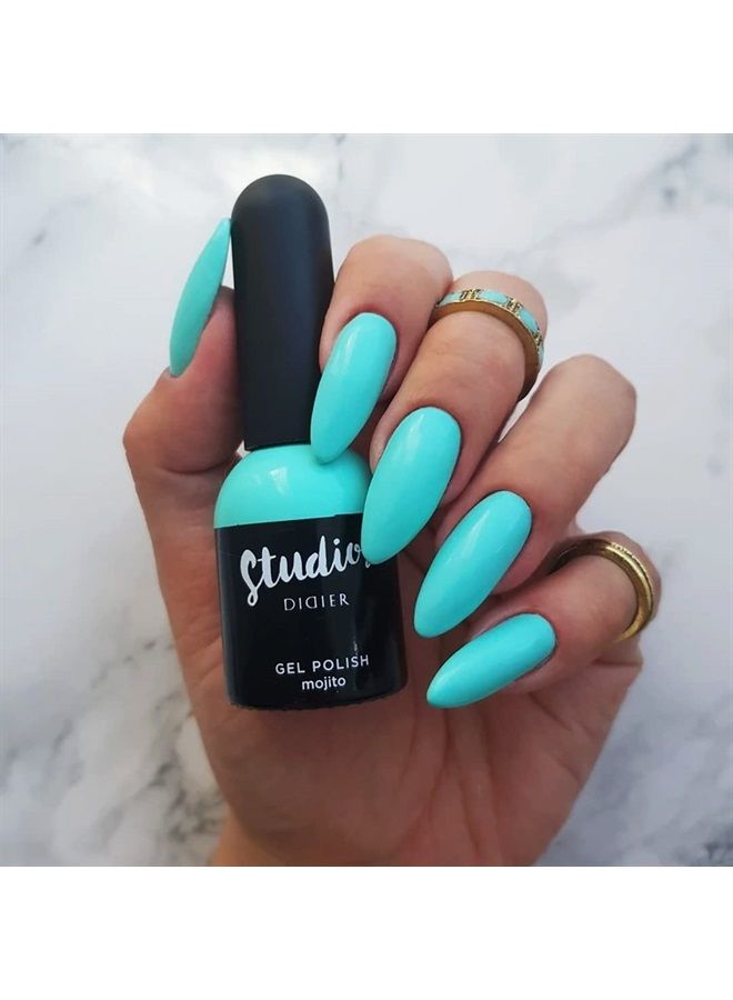 DIDIER LAB Studios Gel Polish Mojito - Professional Manicure Pedicure Products - Rich Pigment for Complete Nail Coverage - Flawless Shine - Suitable for Beginners - For UV Lamp - Gift for Women - Image 3