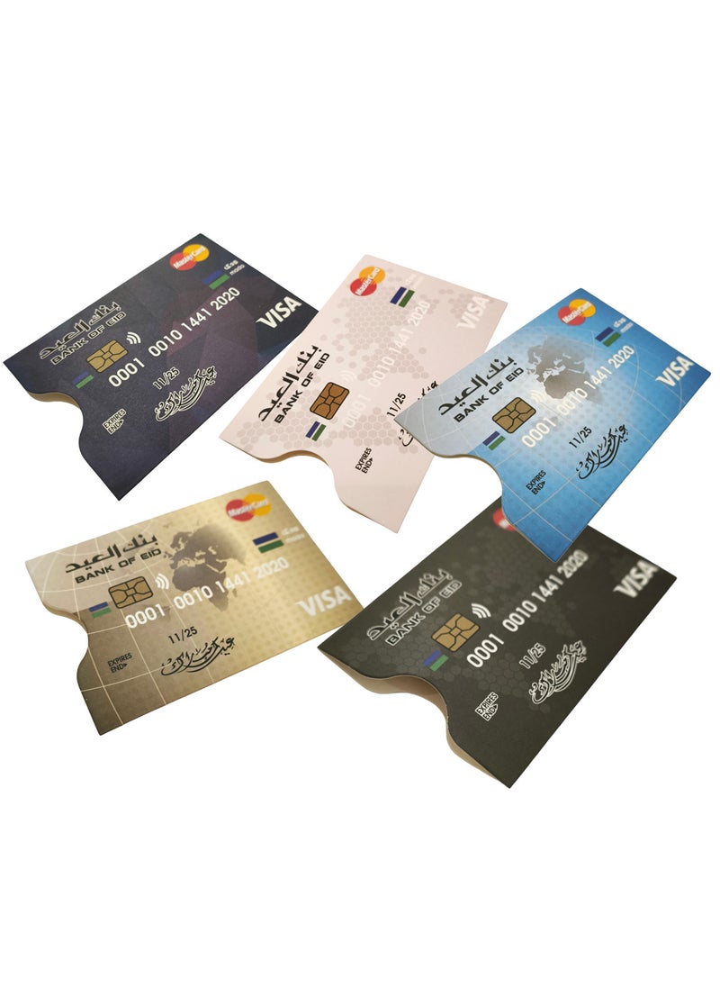 Generic 5 Pieces of Money and Bank Card Envelop for Eid  - Image 1