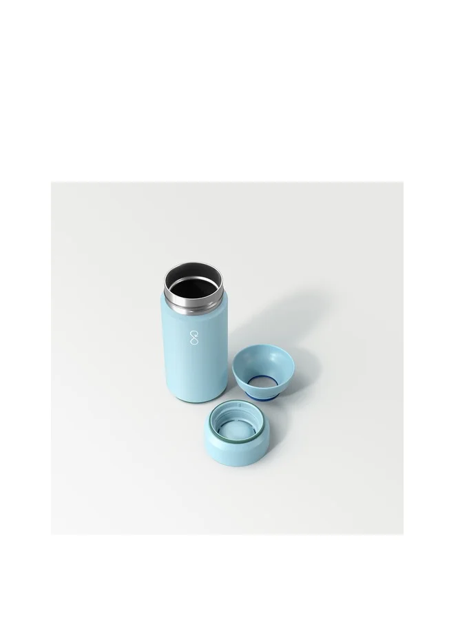 Ocean Bottle Brew Flask With 360º Leak Proof Lid Eco-Friendly Bottle 350ml - Sky Blue