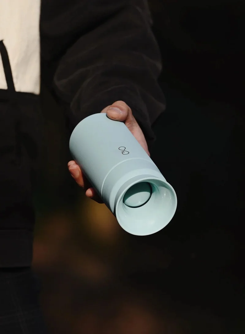 Ocean Bottle Brew Flask With 360º Leak Proof Lid Eco-Friendly Bottle 350ml - Sky Blue