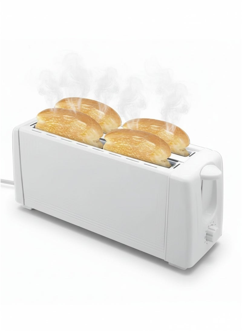 هوم ماستر محمصة خبز كهربائية عائلية بقدرة 1200 واط – تصميم عصري لأربع شرائح  توست كبيرة مع تحكم بدرجات التحميص ووظائف الإذابة وإعادة التسخين والإلغاء HM-401 - Image 5