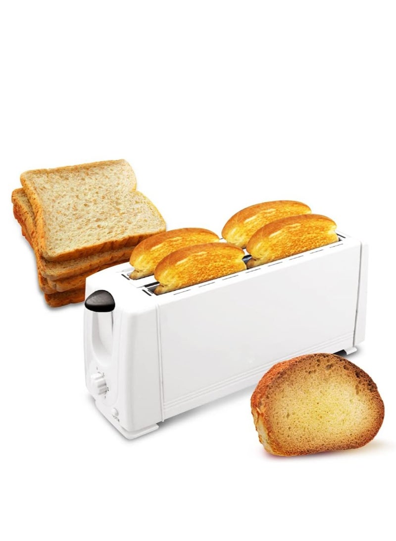 هوم ماستر محمصة خبز كهربائية عائلية بقدرة 1200 واط – تصميم عصري لأربع شرائح  توست كبيرة مع تحكم بدرجات التحميص ووظائف الإذابة وإعادة التسخين والإلغاء HM-401 - Image 3