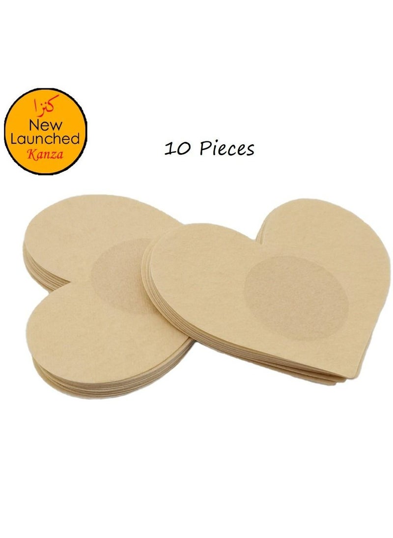 Kanza 10 Pieces Waterproof Invisible Nipple Covers  - Image 1